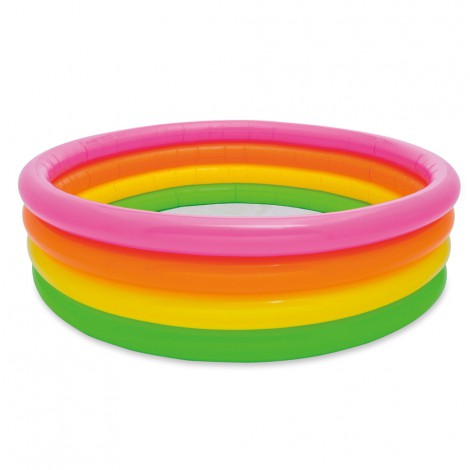 56441_1 PISCINA INFLABLE INTEX 4 AROS COLORES 168X46CM - 617 L - Image 1