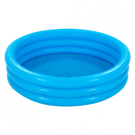 58446_1 PISCINA INFLABLE INTEX 3 AROS AZUL 168X38 CM - 481 LITROS - Image 1