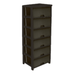 CAJONERA RATÁN GLAMOUR CLIP PICA 6P CAFÉ